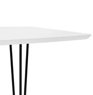 Maysun - Design Eettafel - DIONE Wit-Zwart 170(270)X100 CM