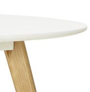 Maysun - Design Eettafel - CAMILA Wit &Oslash; 120 CM