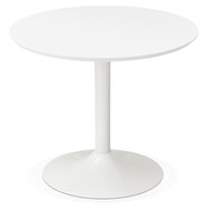 Maysun - Design Eettafel - BRITTE Wit &Oslash; 90 CM