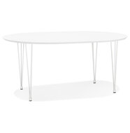 Maysun - Uitschuifbare Eettafel - VALERIE Wit 120(220)X120 CM