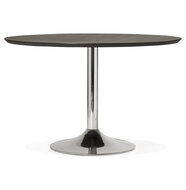 Maysun - Design Eettafel - Zwart-Chroom BO &Oslash; 120 CM