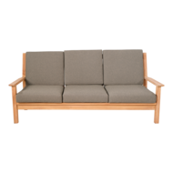 Outdoor Living - Loungebank teak 180cm, incl. kussen