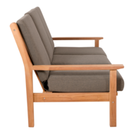 Outdoor Living - Loungebank teak 180cm, incl. kussen