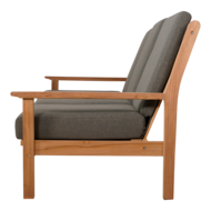 Outdoor Living - Loungebank teak 180cm, incl. kussen