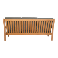 Outdoor Living - Loungebank teak 180cm, incl. kussen