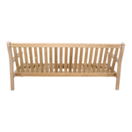 Outdoor Living - Loungebank teak 180cm, incl. kussen