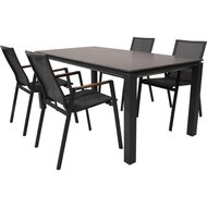 i.c.m. Outdoor Living - Stapelstoel Tarragona Teak Negro