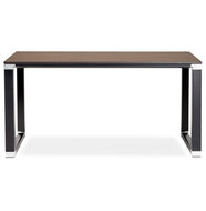 Bureau WARNER Walnoot-Zwart 140x70cm