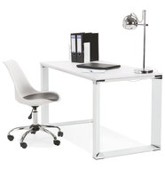 Impressiefoto Bureau WARNER Wit-Wit 140x74cm