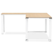 Hoekbureau WARNER Naturel-Wit 170x160cm