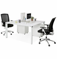 Impressifoto Bureau-Vergadertafel EFYRA Wit 140,3x140cm