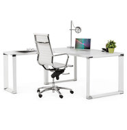 Hoekbureau WARNER Wit 170x160x74cm