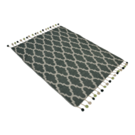 Outdoor Living - Plaid Pompon green, 125x150cm