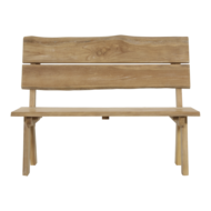 Outdoor Living - Bank teak boomstam 130cm