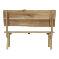 Outdoor Living - Bank teak boomstam 130cm