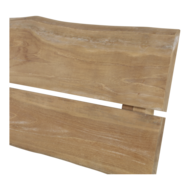 Outdoor Living - Bank teak boomstam 130cm