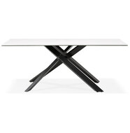 Maysun - Design Eettafel - VIVIAN Wit - Zwart