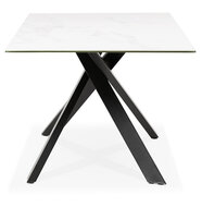 Maysun - Design Eettafel - VIVIAN Wit - Zwart