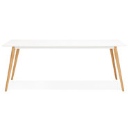 Maysun - Design Eettafel - SAMMY Wit 200x90cm