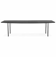 Maysun - Design Eettafel - STACY Zwart Uitschuifbaar