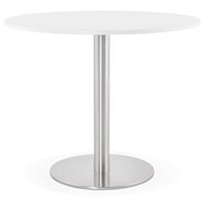 Maysun - Design Eettafel - GINA Wit &Oslash; 90cm