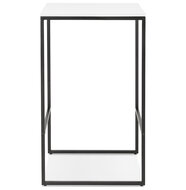 Maysun - Bartafel - MILES Wit - Zwart 60x60x102cm