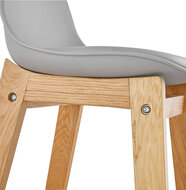 Maysun - Design Barkruk - ELISE MINI Grijs - Naturel