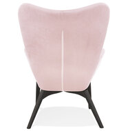 Maysun - Design Fauteuil - MELODIE Roze - Zwart