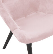 Maysun - Design Fauteuil - MELODIE Roze - Zwart