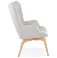 Maysun - Design Fauteuil- YOSHA Grijs - Naturel