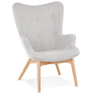 Maysun - Design Fauteuil- YOSHA Grijs - Naturel