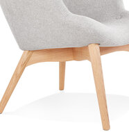 Maysun - Design Fauteuil- YOSHA Grijs - Naturel