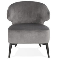 Maysun - Design Fauteuil- MEGAN Grijs - Zwart