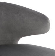 Maysun - Design Fauteuil- MEGAN Grijs - Zwart