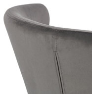 Maysun - Design Fauteuil- MEGAN Grijs - Zwart