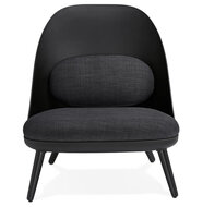 Maysun - Design Fauteuil- KAJAL Zwart - Donkergrijs