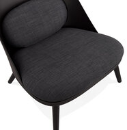 Maysun - Design Fauteuil- KAJAL Zwart - Donkergrijs