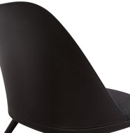 Maysun - Design Fauteuil- KAJAL Zwart - Donkergrijs