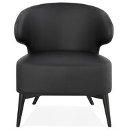 Maysun - Design Fauteuil- MILEY Zwart - Zwart