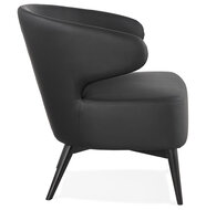 Maysun - Design Fauteuil- MILEY Zwart - Zwart