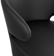 Maysun - Design Fauteuil- MILEY Zwart - Zwart