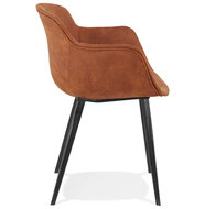 Maysun - Design Stoel - NADIN Bruin - Zwart