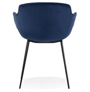 Maysun - Design Stoel - LOREEN Blauw - Zwart