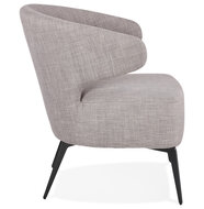 Maysun - Design Fauteuil - OPHELIE Grijs - Zwart