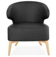 Maysun - Design Fauteuil - MILEY Zwart - Naturel