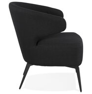 Maysun - Design Fauteuil - OPHELIE Zwart - Zwart