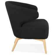 Maysun - Design Fauteuil - MILLY Zwart - Naturel