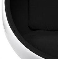 Maysun - Design Fauteuil - UFO Wit - Zwart