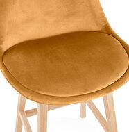 Maysun - Design Barkruk - BABETTE Mustard - Naturel