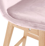 Maysun - Design Barkruk - BABETTE MINI Roze - Naturel